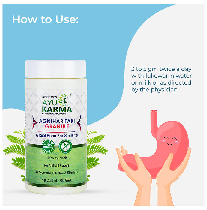 Ayukarma Agniharitaki Granules (200gm Each)