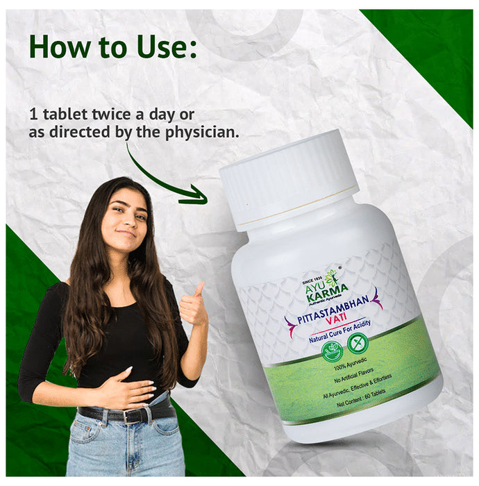 Ayukarma Pittastambhan Vati (60 Each)