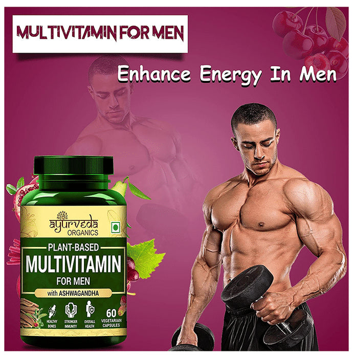 Ayurveda Organics Plant-Based Multivitamin Vegetarian Capsule for Men