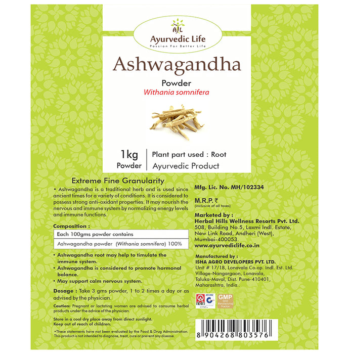 Ayurvedic Life Ashwagandha Powder