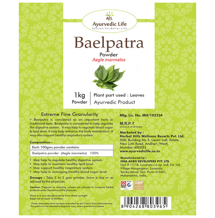 Ayurvedic Life Baelpatra Powder