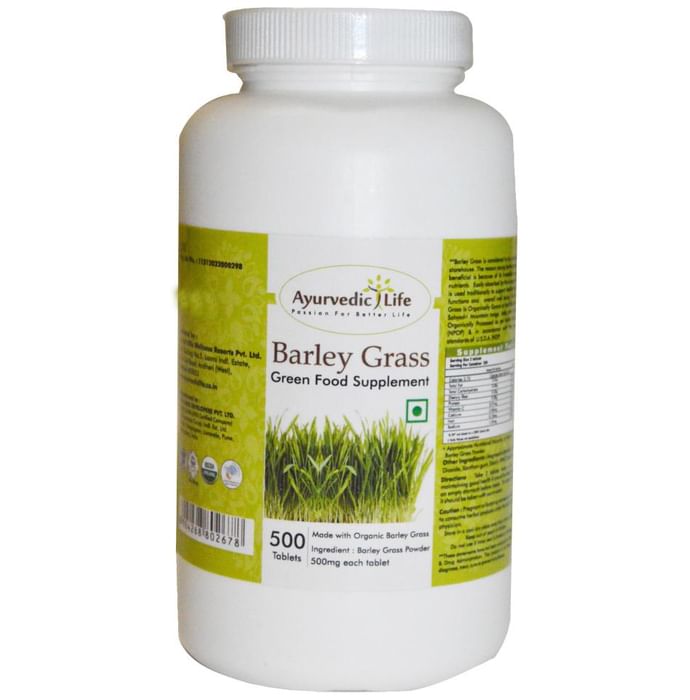 Ayurvedic Life Barley Grass 500mg Tablet - Classic Derma