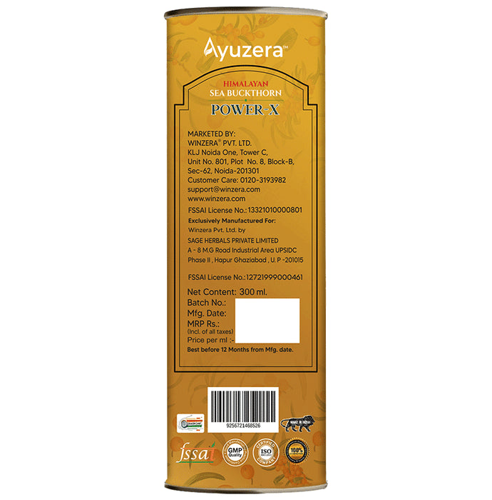 Ayuzera Himalayan Sea Buckthorn Power-X Juice