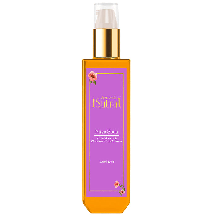 Ayurvedic Sutra Nitya Kashmiri Kesar & Chandanam Face Cleanser - Classic Derma
