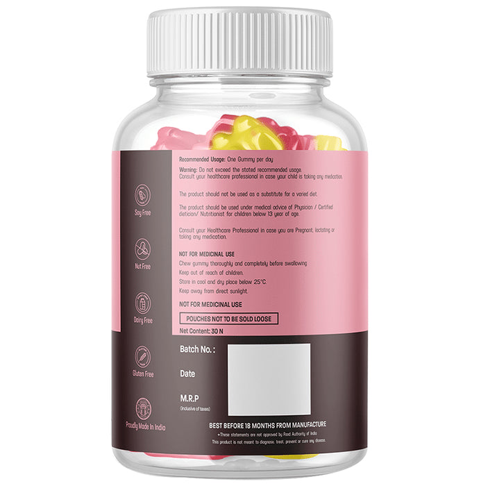 Azani Active Nutrition Hair Vitamins Gummies Strawberry