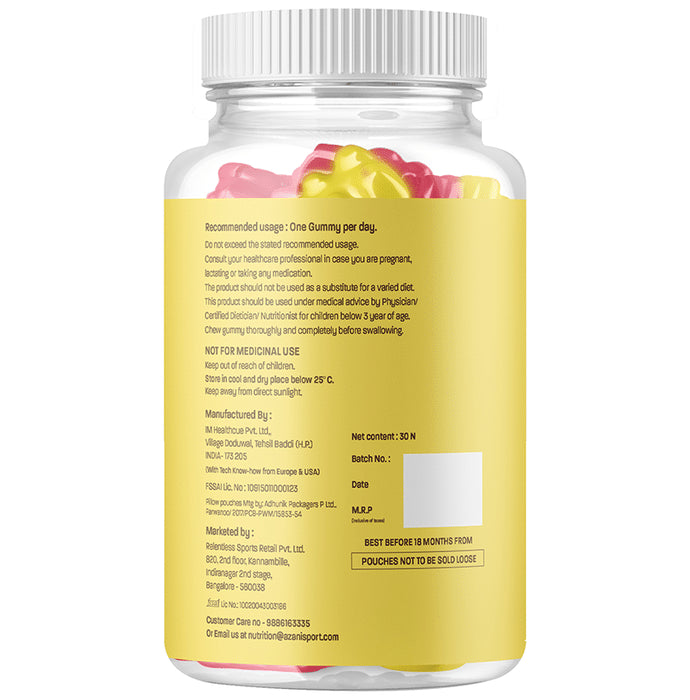 Azani Active Nutrition Multivitamins & Minerals Vegan Gummies Strawberry and Lemon