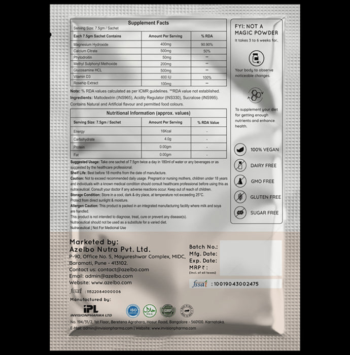 Azelbo's Strong Bone Sachet (7.5gm X 30 Each) Watermelon