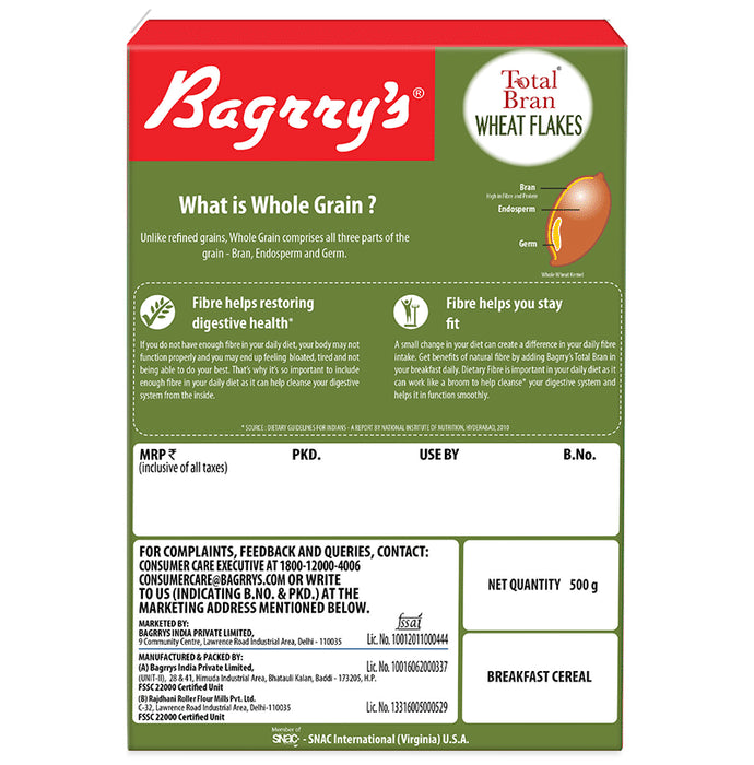 Bagrry's Total Bran Wheat Flakes | Flakes