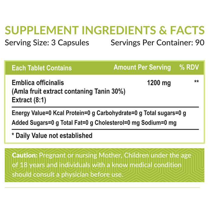 Ayuway Amla 1200mg Vegicap