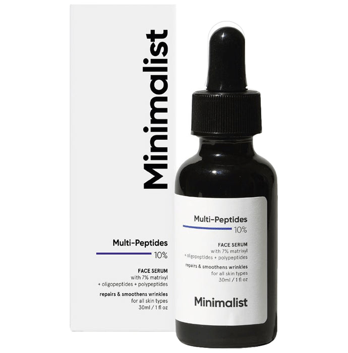 Minimalist 10% Multi-Peptide Face Serum | Repairs Wrinkles - Classic Derma
