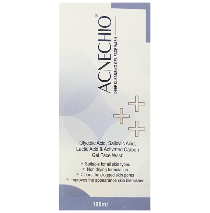 Acnechio Deep Cleansing Gel Face Wash | With Salicylic & Glycolic Acid for Blemishes - Classic Derma