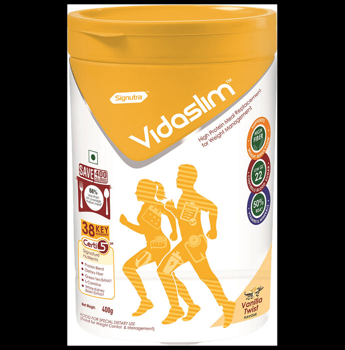 Signutra Vidaslim HIgh Protein For Weight Management | Flavour Powder Vanilla - Classic Derma