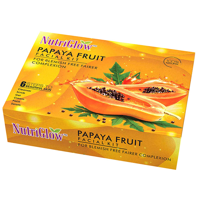 NutriGlow Natural's Papaya Fruit Facial Kit - Classic Derma