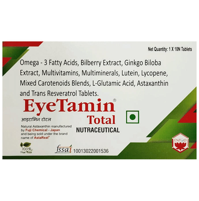 EyeTamin Total Ocular Food Supplement Tablet - Classic Derma