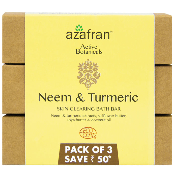 Azafran Skin Clearing Bathing Bar (100gm Each) - Classic Derma