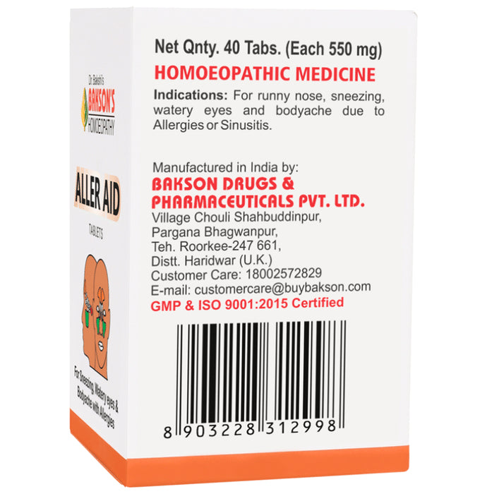 Bakson's Homeopathy Aller Aid Tablet