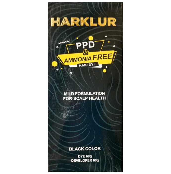 Harklur PPD & Ammonia Free Hair Dye Black - Classic Derma