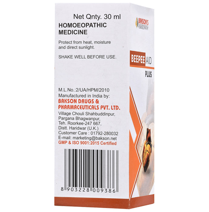 Bakson's Homeopathy Beepee Aid Plus Drop