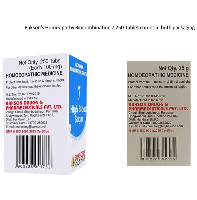 Bakson's Homeopathy Biocombination 7 Tablet