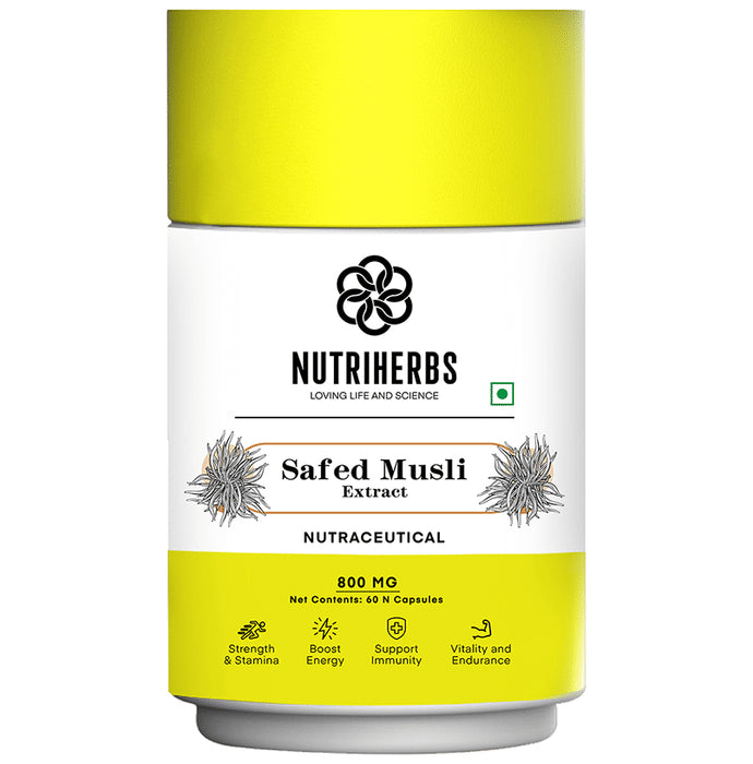 Nutriherbs Safed Musli Capsule - Classic Derma