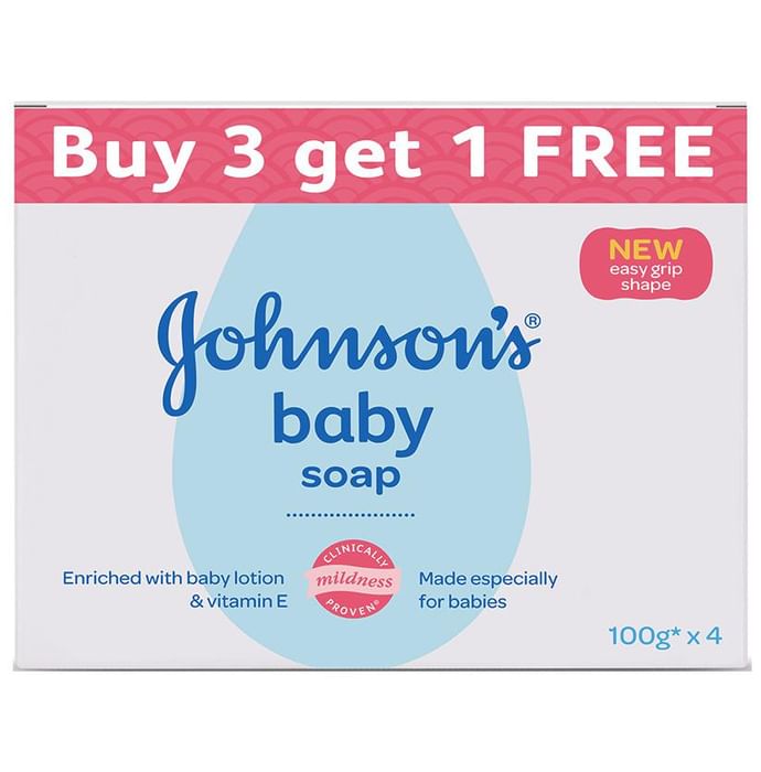 Johnson's Baby Soap (100gm Each) Buy 3 Get 1 Free - Classic Derma