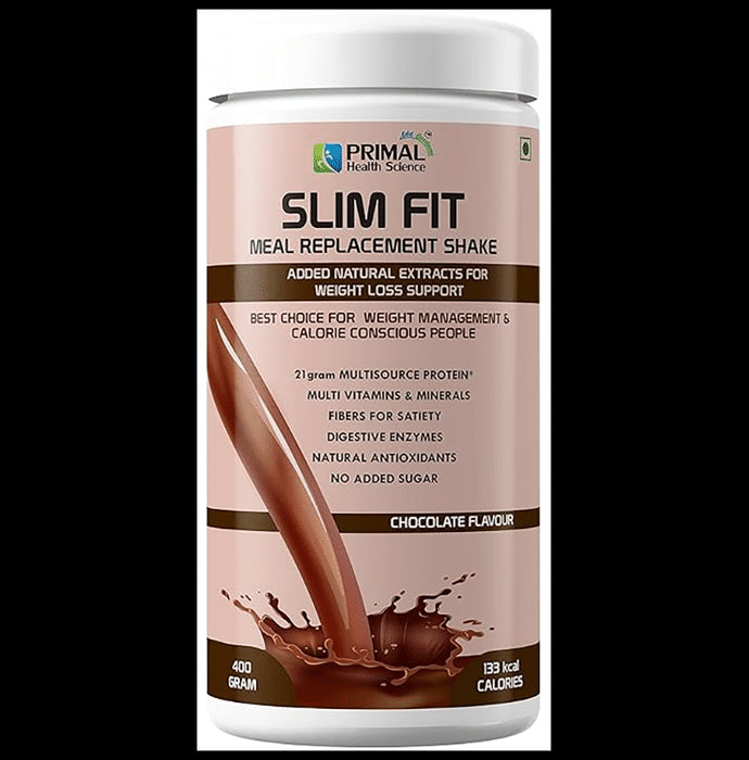 Primal Health Science Slim Fit Meal Replacement Shake Powder Chocolate - Classic Derma