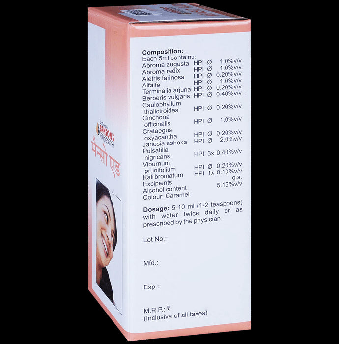 Bakson's Homeopathy Menso Aid Syrup