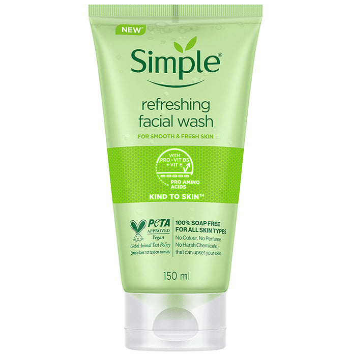 Simple Refreshing Kind to Skin Facial Face Wash - Classic Derma