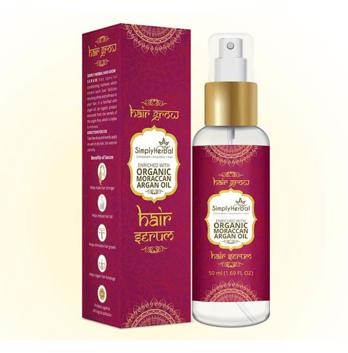 Simply Herbal Hair Grow Serum Enriched with Morrocan Argan Oil - Classic Derma