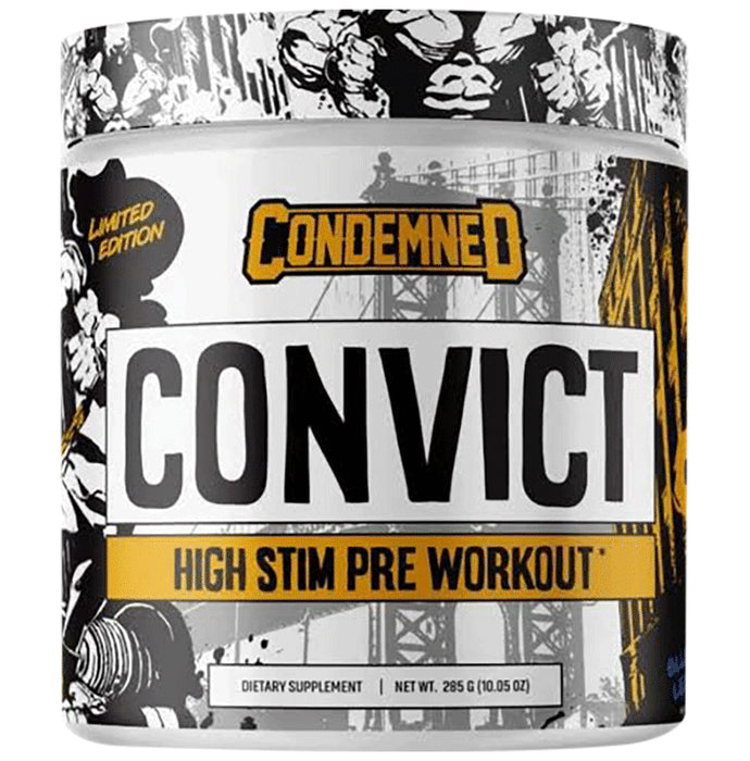 Condemned Labz Convict High Stim Pre Workout Powder Watermelon Candy - Classic Derma