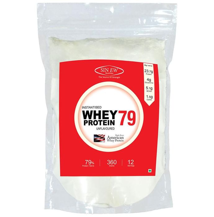 Sinew Nutrition 79% Instantised Raw Whey Protein Powder Unflavoured - Classic Derma