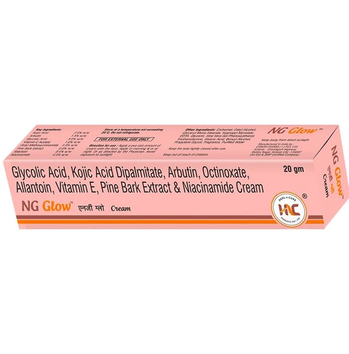 Heal N Cure NG Clow Cream with Glycolic Acid, Kojic Acid, Vitamin E & Niacinamide - Classic Derma