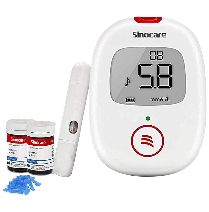 Sinocare Blood Sugar Monitor, Diabetes Testing Kit - Classic Derma