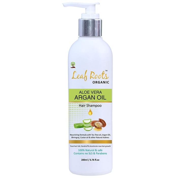 Leaf Roots Organic Aloe Vera Argan Oil Hair Shampoo - Classic Derma