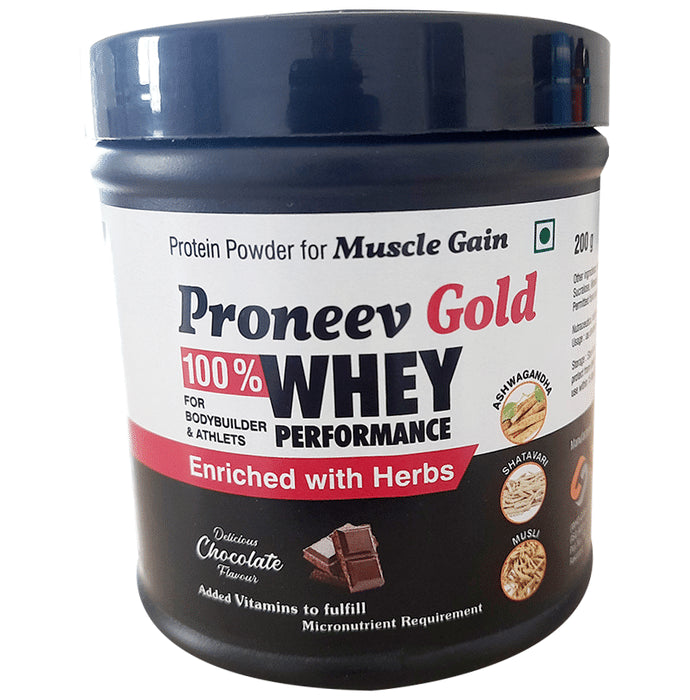 Proneev Gold 100% Whey Performance Powder Delicious Chocolate - Classic Derma