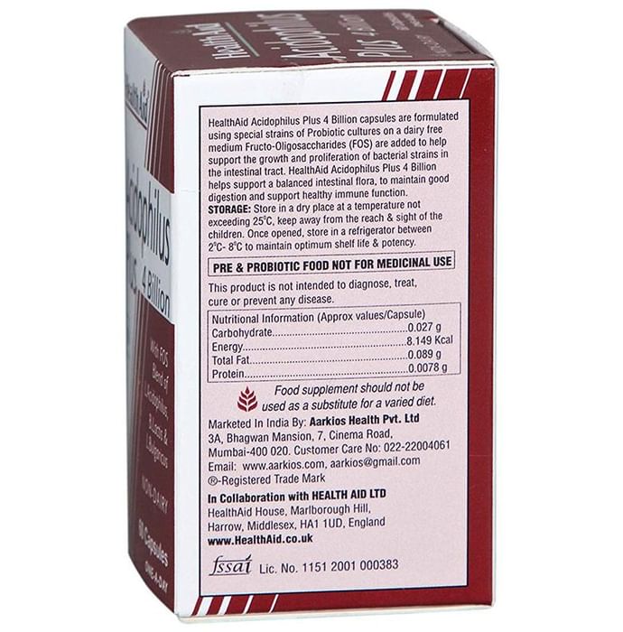 Healthaid Acidophilus Plus 4 billion Capsule
