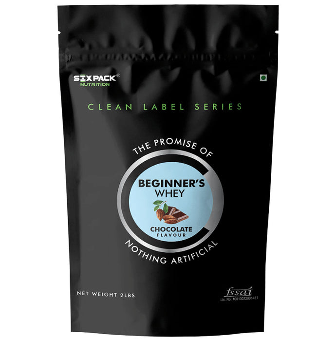 Sixpack Nutrition Clean Label Series Beginner's Whey Protein Powder Chocolate - Classic Derma