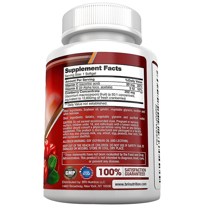 Bri Nutrition Cranberry Concentrate Extra Strength Softgel