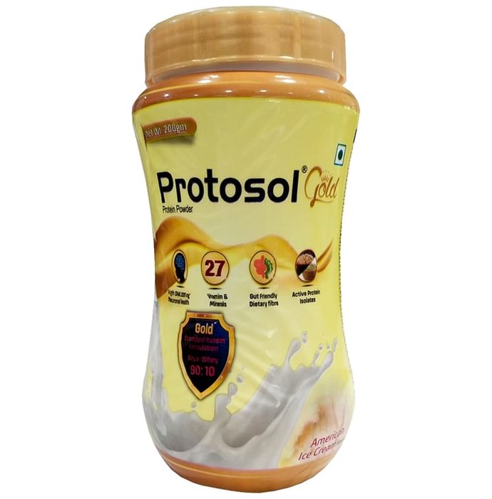 Protosol Gold Protein Powder American Ice Cream - Classic Derma