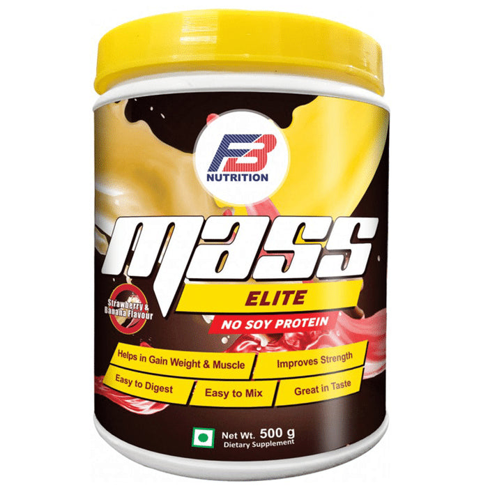 FB Nutrition Mass Elite Strawberry No Soy Protein - Classic Derma