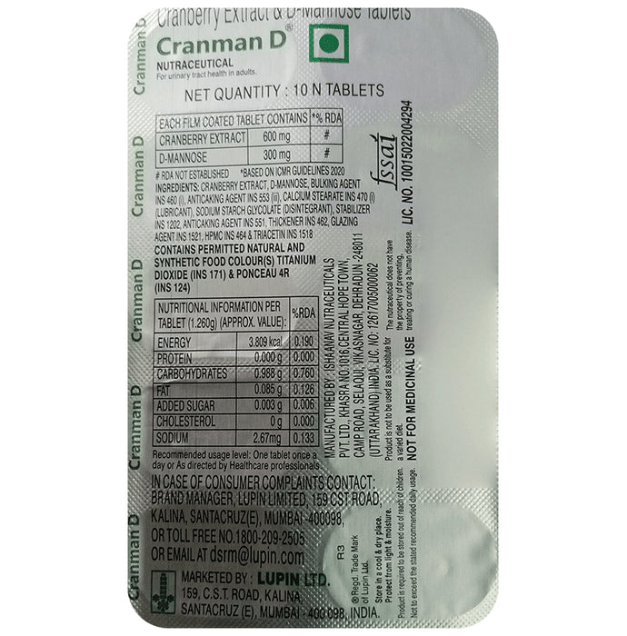 Cranman-D Tablet - Classic Derma