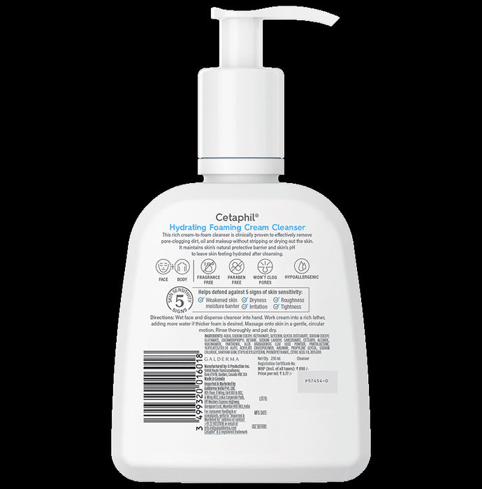 Cetaphil Hydrating Foaming Cream Cleanser