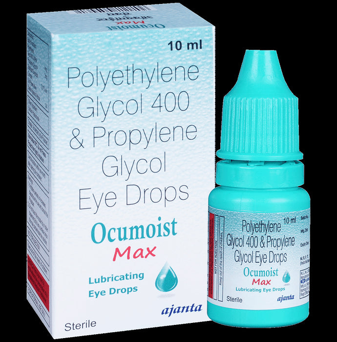 Ocumoist Max Polyethylene Glycol 400 & Propylene Glycol Lubricating Eye Drop | For Eye Care - Classic Derma