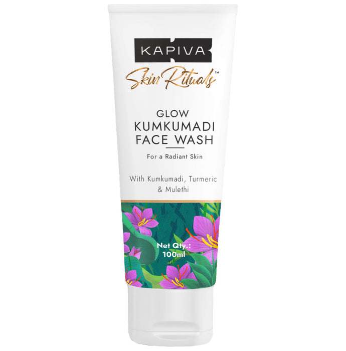 Kapiva Reduce Pigmentation & Dark Spots Skin Rituals Glow Kumkumadi Face Wash - Classic Derma