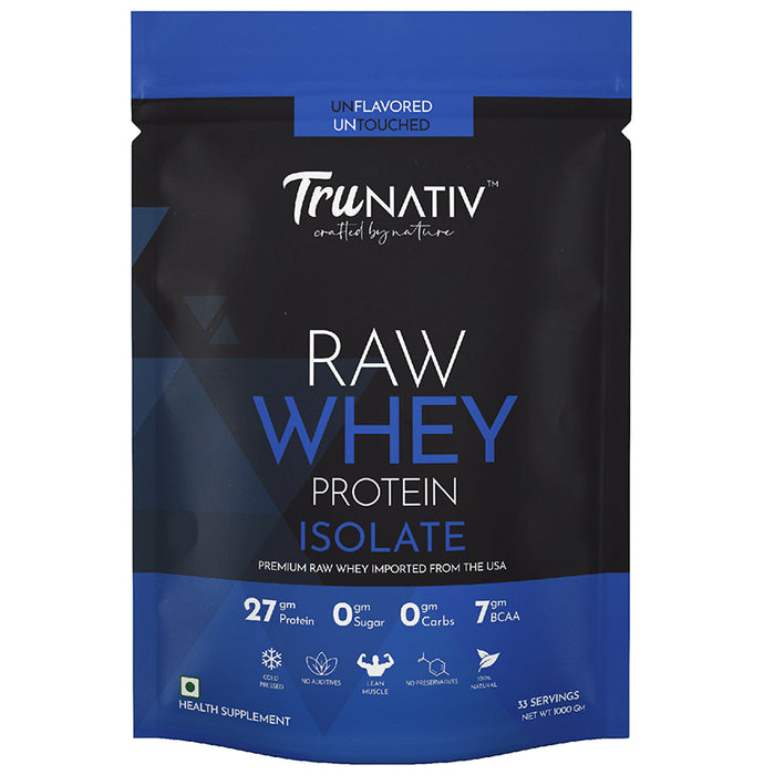TruNATIV Raw Whey Protein Isolate Powder Unflavored - Classic Derma
