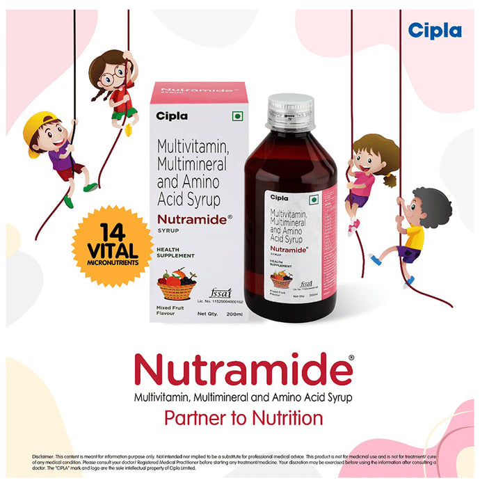 Cipla Kids Nutramide Syrup Mixed Fruit