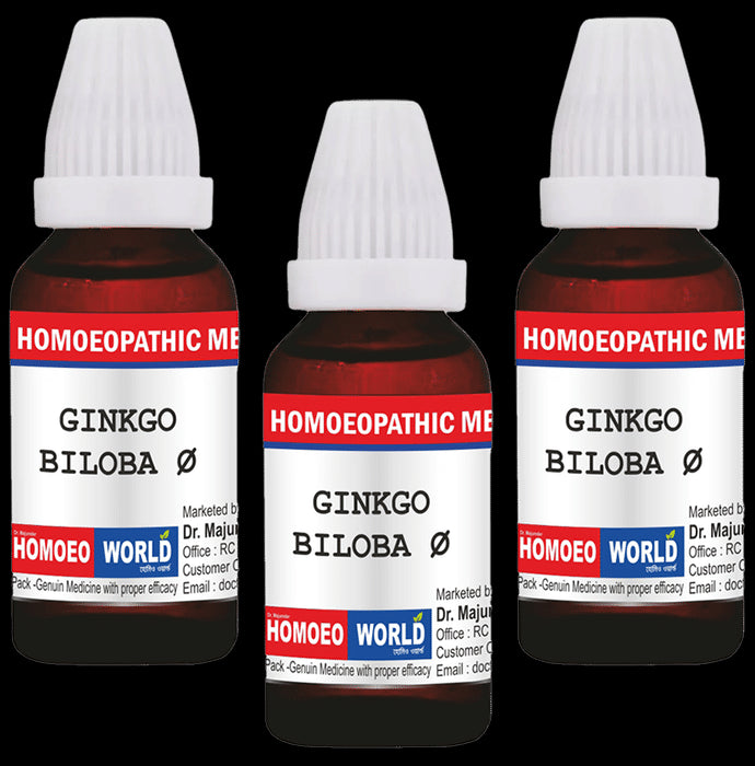 Dr. Majumder Homeo World Ginkgo Biloba Mother Tincture (30ml Each) Q - Classic Derma