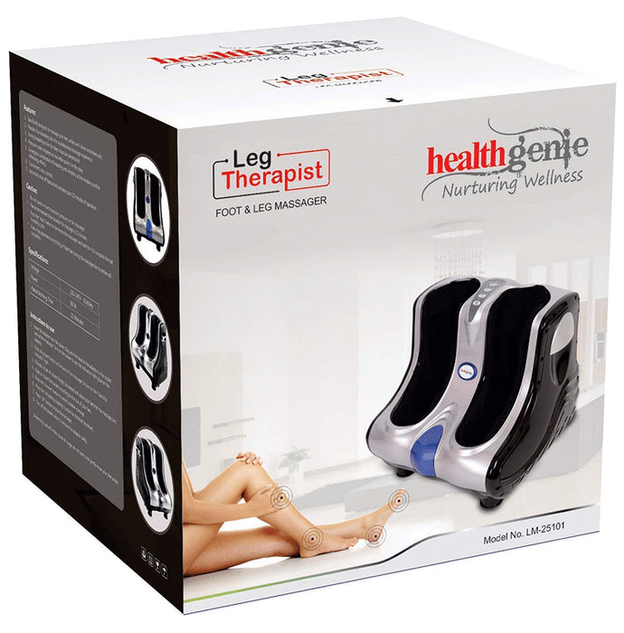 Healthgenie Foot & Leg Massager with Kneading and Vibration Functions Silver - Classic Derma