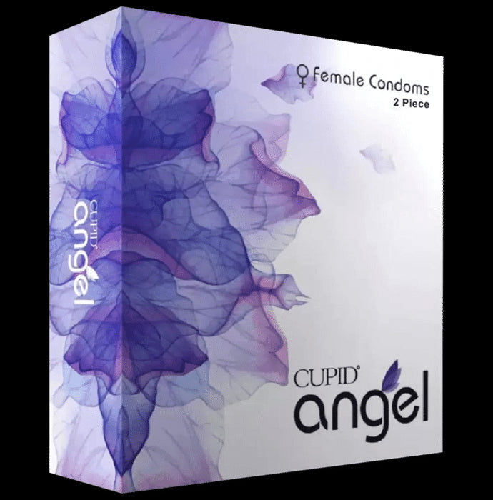 Cupid Angel Female Condom (2 Each) Lavender - Classic Derma