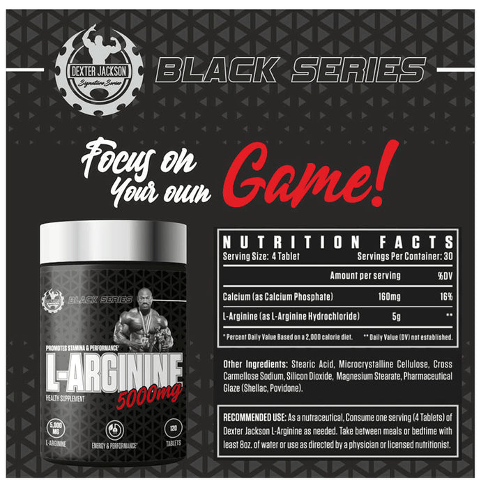 Dexter Jackson Black Series L-Arginine 5000mg Tablet